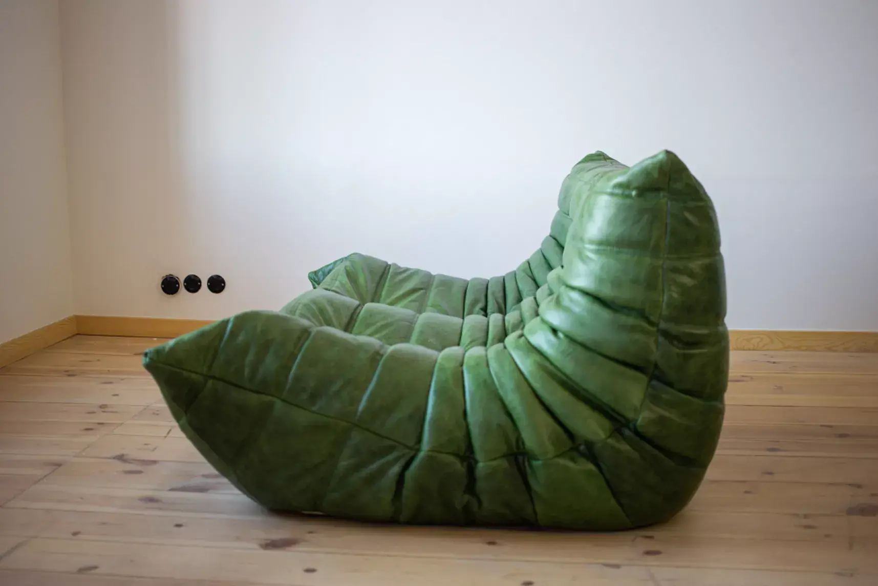 Togo Lounge Set 3-pc. Pull-Up Leather Green 2