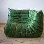Togo Lounge Set 3-pc. Pull-Up Leather Green 5
