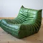 Togo Lounge Set 3-pc. Pull-Up Leather Green 7