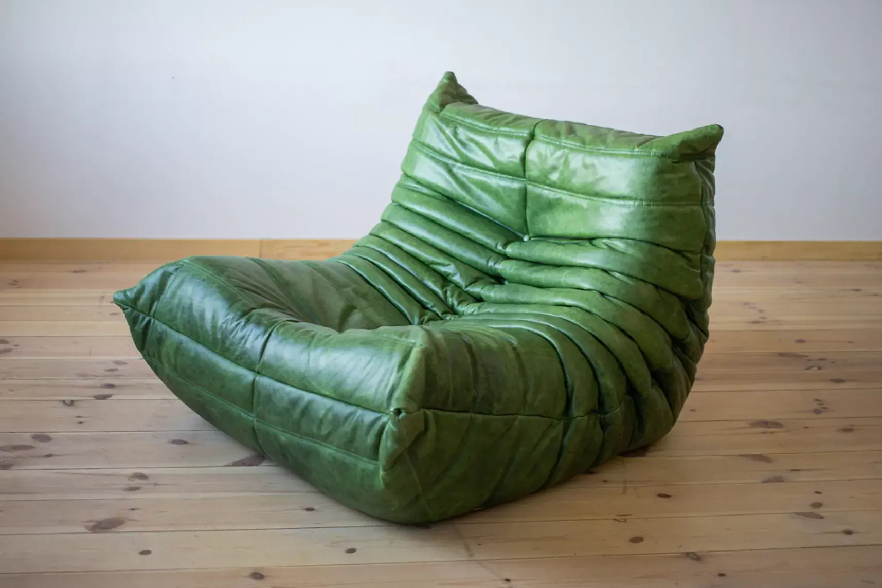 Togo Lounge Set 3-pc. Pull-Up Leather Green 7