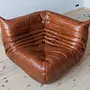 Togo Lounge Set 3-pc. High gloss leather whiskey brown 5