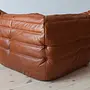 Togo Lounge Set 3-pc. High gloss leather whiskey brown 6