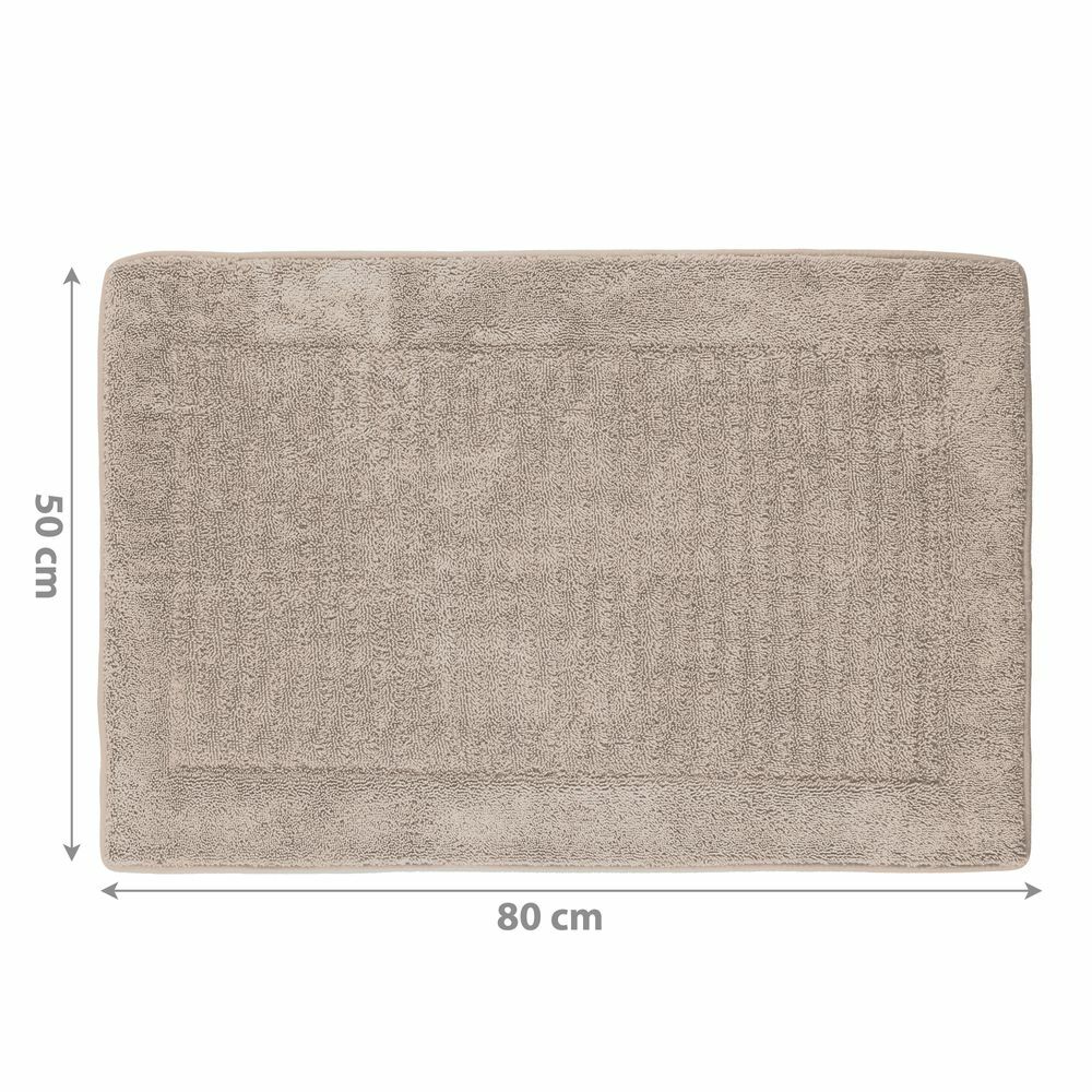 Viskoelastische Frottee Badematte Beige Öko-Tex Standard 2