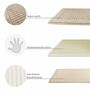 Viskoelastische Frottee Badematte Beige Öko-Tex Standard 3