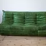 Togo Lounge Set 3-pc. Pull-Up Leather Green 1