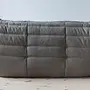 Togo Lounge Set 3-pc. Madras Leather Ash Grey 4