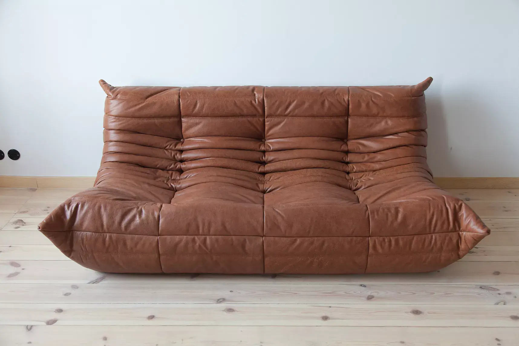 Togo Lounge Set 3-piece Pull-Up Leather Kentucky Brown 1