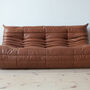 Togo Lounge Set 3-piece Pull-Up Leather Kentucky Brown 2