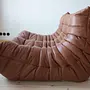 Togo Lounge Set 3-piece Pull-Up Leather Kentucky Brown 5