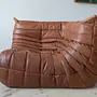 Togo Lounge Set 3-piece Pull-Up Leather Kentucky Brown 7