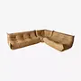 Togo Lounge Set 3 pz. Pelle Pull-Up Cammello 0