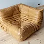 Togo Lounge Set 3-pc. Pull-Up Leather Camel Brown 7