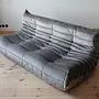 Togo Lounge Set 4-tlg. Samt Silbergrau 1