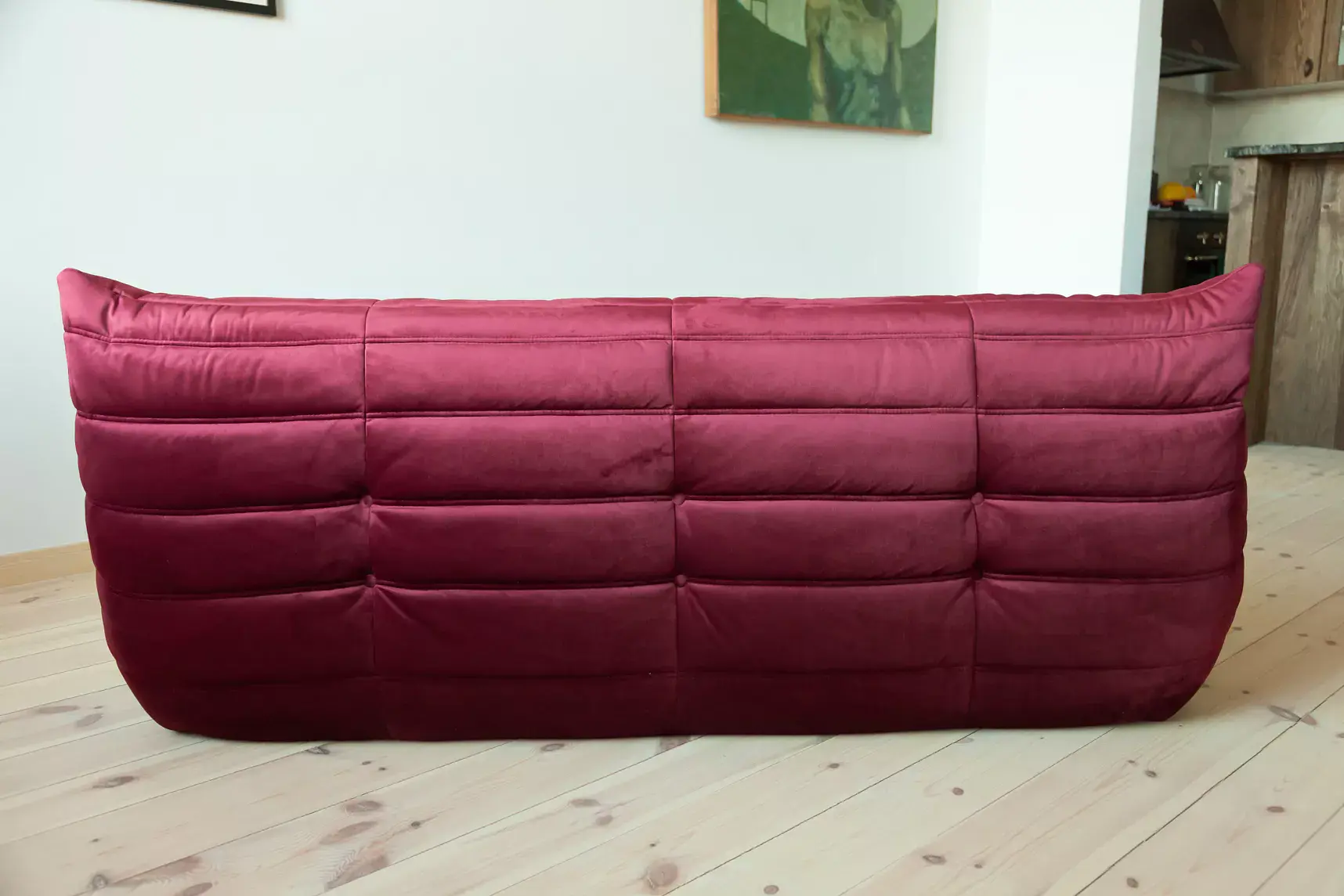 Togo Lounge Set 4-tlg. Samt Burgundrot 2