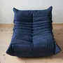 Togo Lounge Set 4-pc. Textile Navy Blue 6