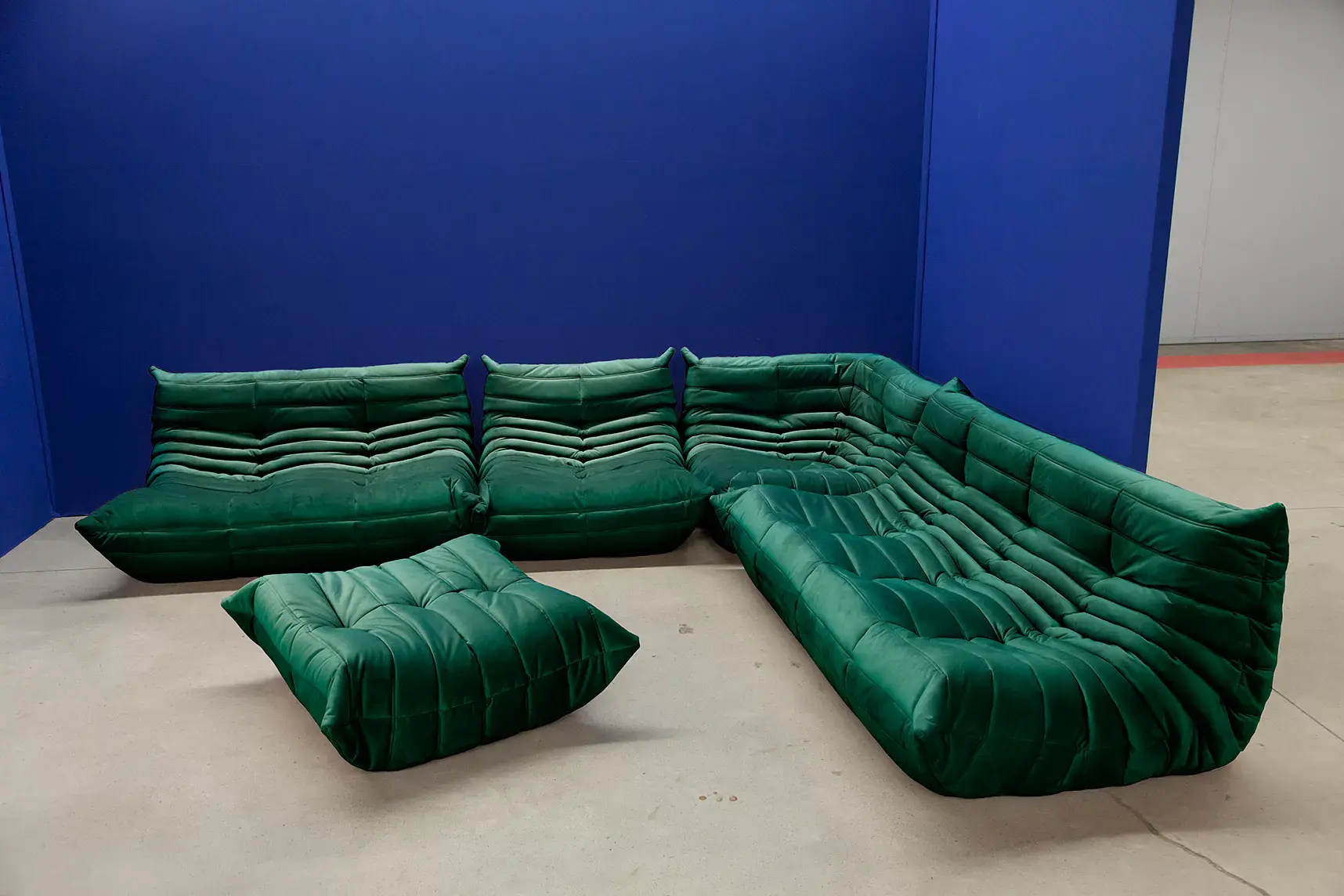 Togo Lounge Set 5-tlg. Samt Grün 9