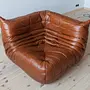 Togo Lounge Set 4-piece. High-gloss leather whisky brown 4