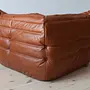 Togo Lounge Set 4-piece. High-gloss leather whisky brown 5