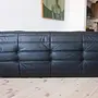 Set Lounge Togo 4 pezzi Pelle Madras Nero 2