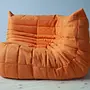 Togo Lounge Set 5-pc. Textile Pastel Orange 3