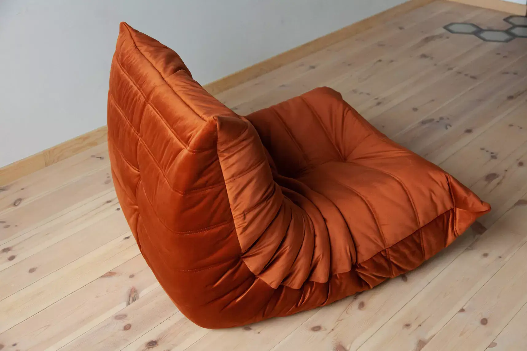 Togo Lounge Set 5-pc. Velvet Amber-Orange 6