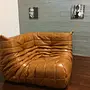 Togo Lounge Set 5-tlg. Glattleder Beige 2