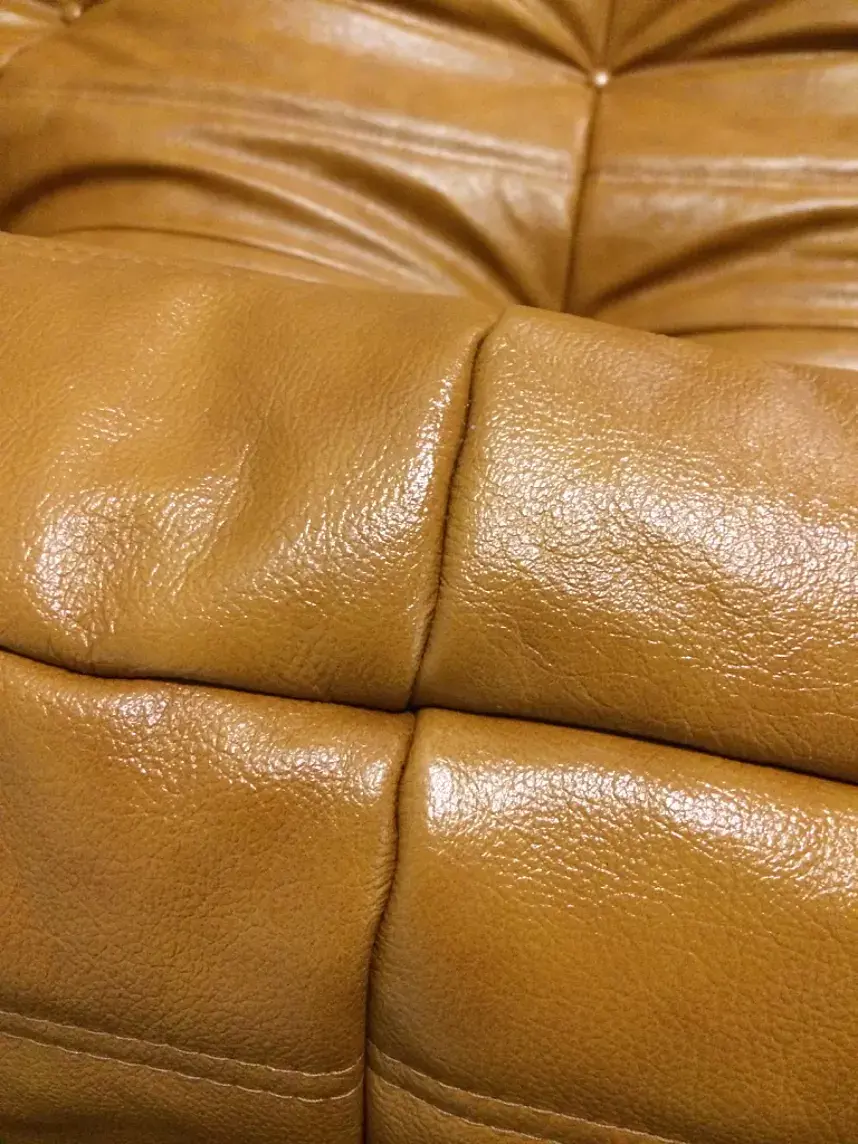 Togo Lounge Set 5-tlg. Glattleder Beige 7