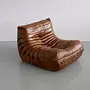Togo Lounge Set 5-pc. High-gloss leather Antique brown 6
