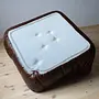 Togo Set Lounge 5 pezzi pelle lucida marrone scuro 5