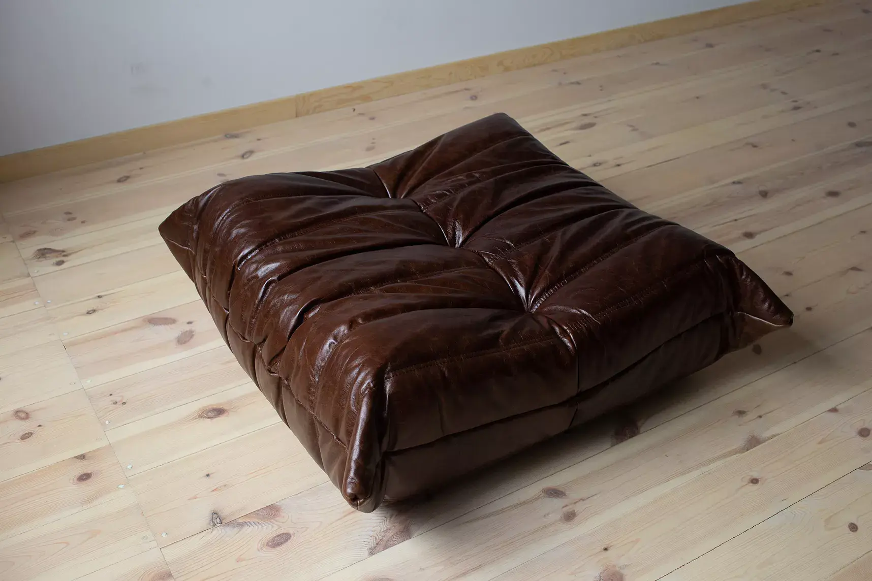 Togo Lounge Set 5-piece. High-gloss leather Dark Brown 7