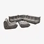 Togo Lounge Set 5-piece. Woven fabric Warm Grey 0