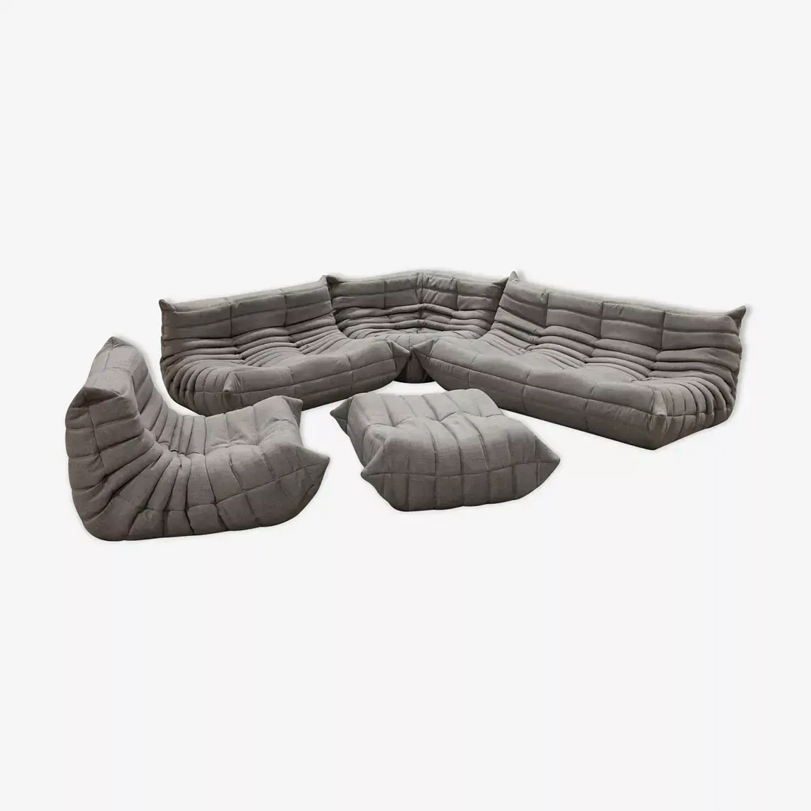 Togo Lounge Set 5-piece. Woven fabric Warm Grey 0