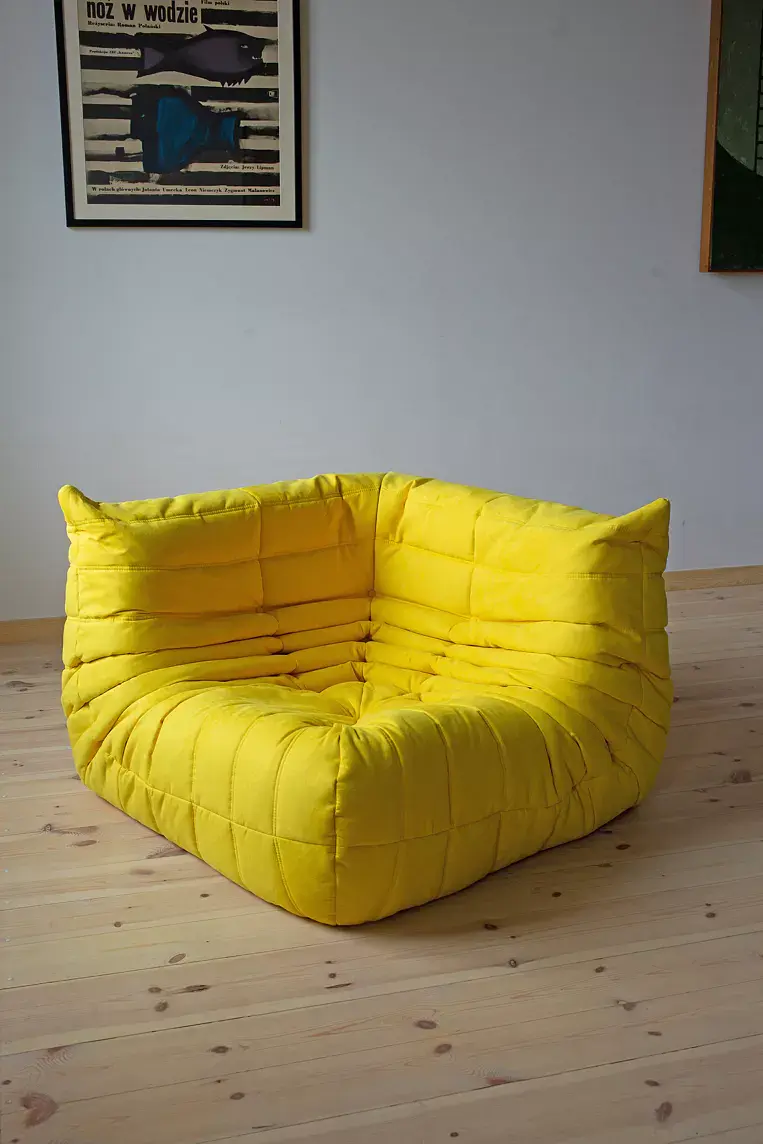 Togo Lounge Set 5-pc. Textile Lemon Yellow 3