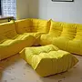 Togo Lounge Set 5-tlg. Textil Zitronengelb 7