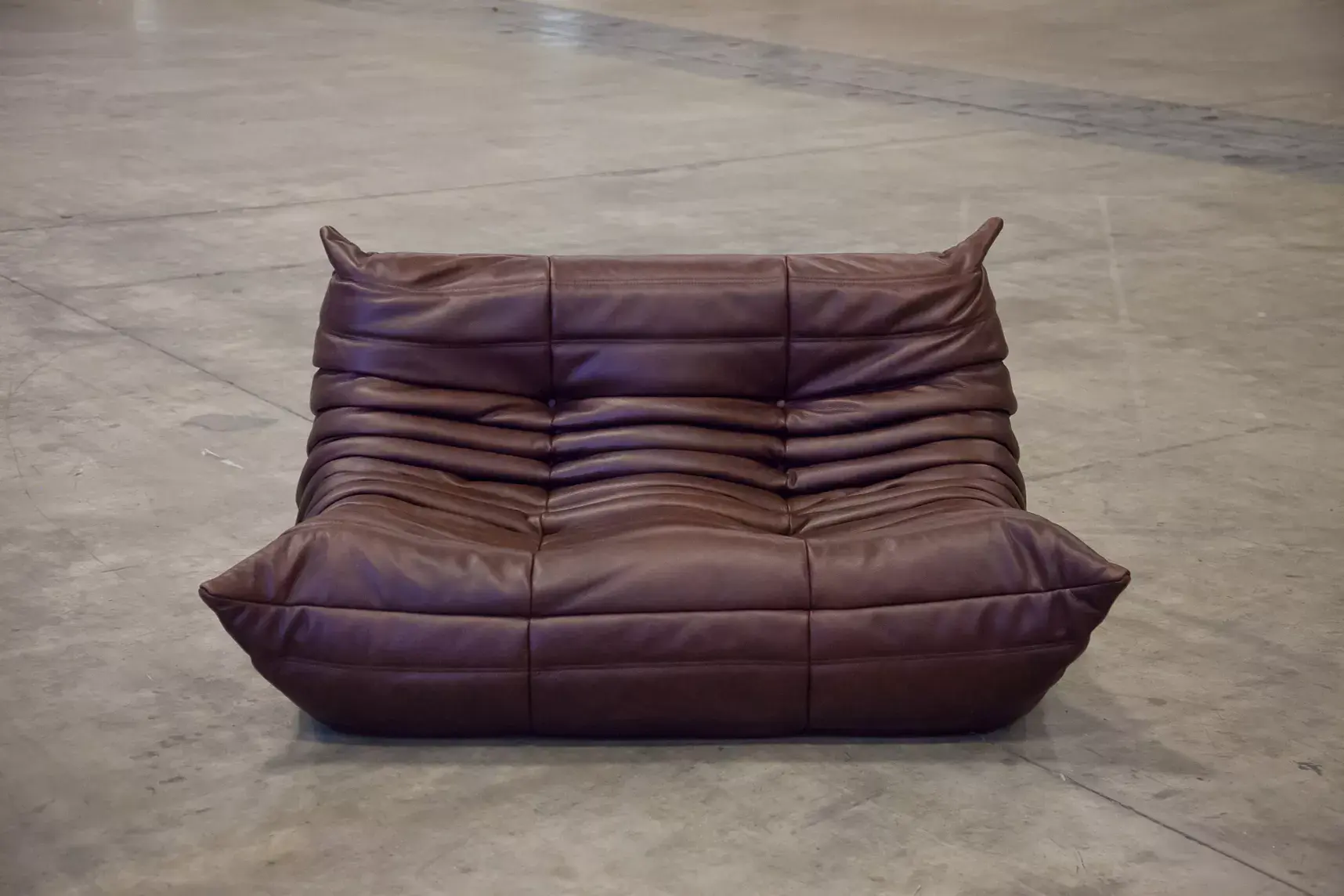 Togo Lounge Set 5-pc. Pull-up Leather Chocolate Brown 1