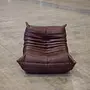 Togo Lounge Set 5-pc. Pull-up Leather Chocolate Brown 3