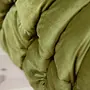 Togo Armchair Velvet Olive Green 8
