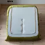 Togo armchair and ottoman set velvet olive green 5