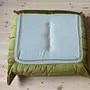 Togo armchair and ottoman set velvet olive green 8