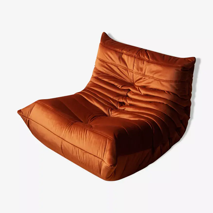 Togo Sessel Samt Bernsteinorange 0