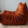 Togo Sessel Samt Bernsteinorange 2