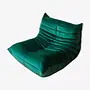 Togo armchair velvet emerald green 0