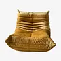 Togo Armchair Velvet Golden Yellow 0