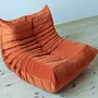 Togo Sessel Samt Orange 5