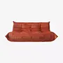 Togo Sofa 3-Sitzer Samt Orange 0