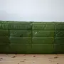 Togo Sofa 3-Seater Pull-Up Leather Green 2