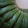 Togo Sofa 3-Seater Pull-Up Leather Green 4