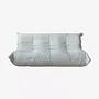 Togo Sofa 3-seater Madras leather White 0