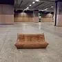 Togo Sofa 3-seater pull-up leather tobacco brown 1