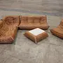 Togo Sofa 3-seater pull-up leather tobacco brown 4